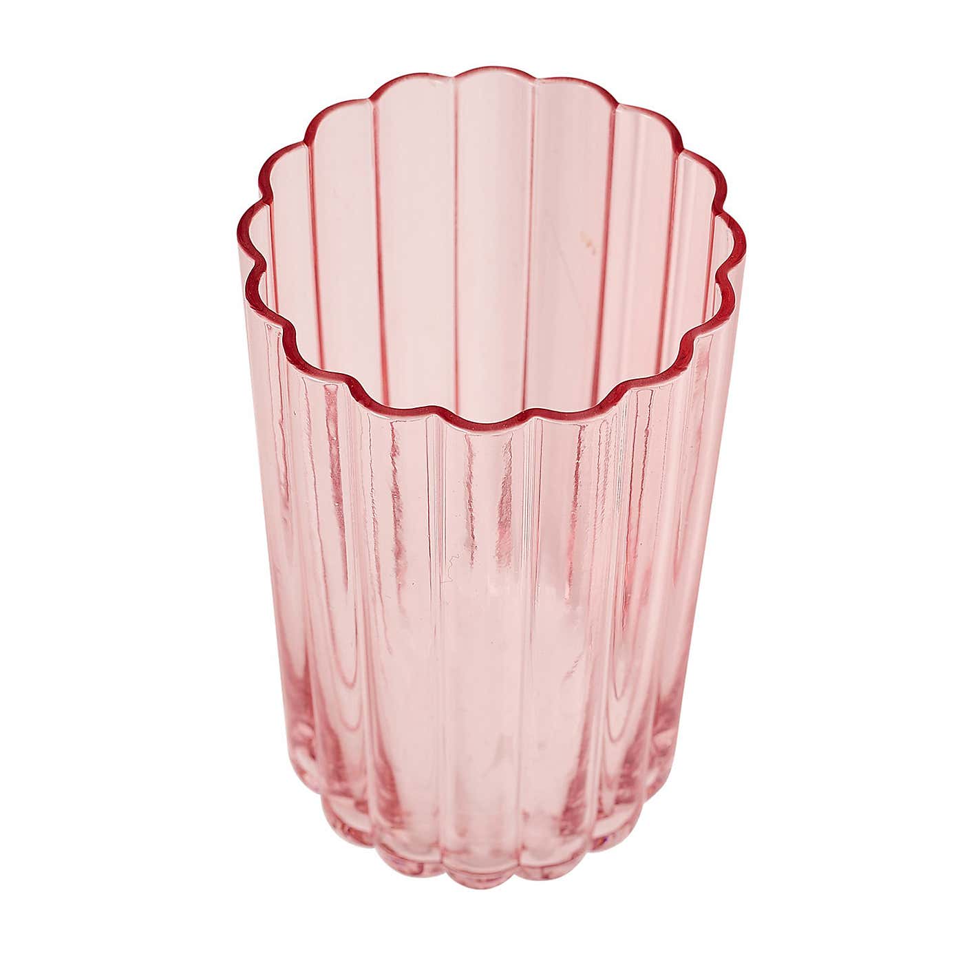 Hestia Set of 2 Scalloped Glass Tumblers