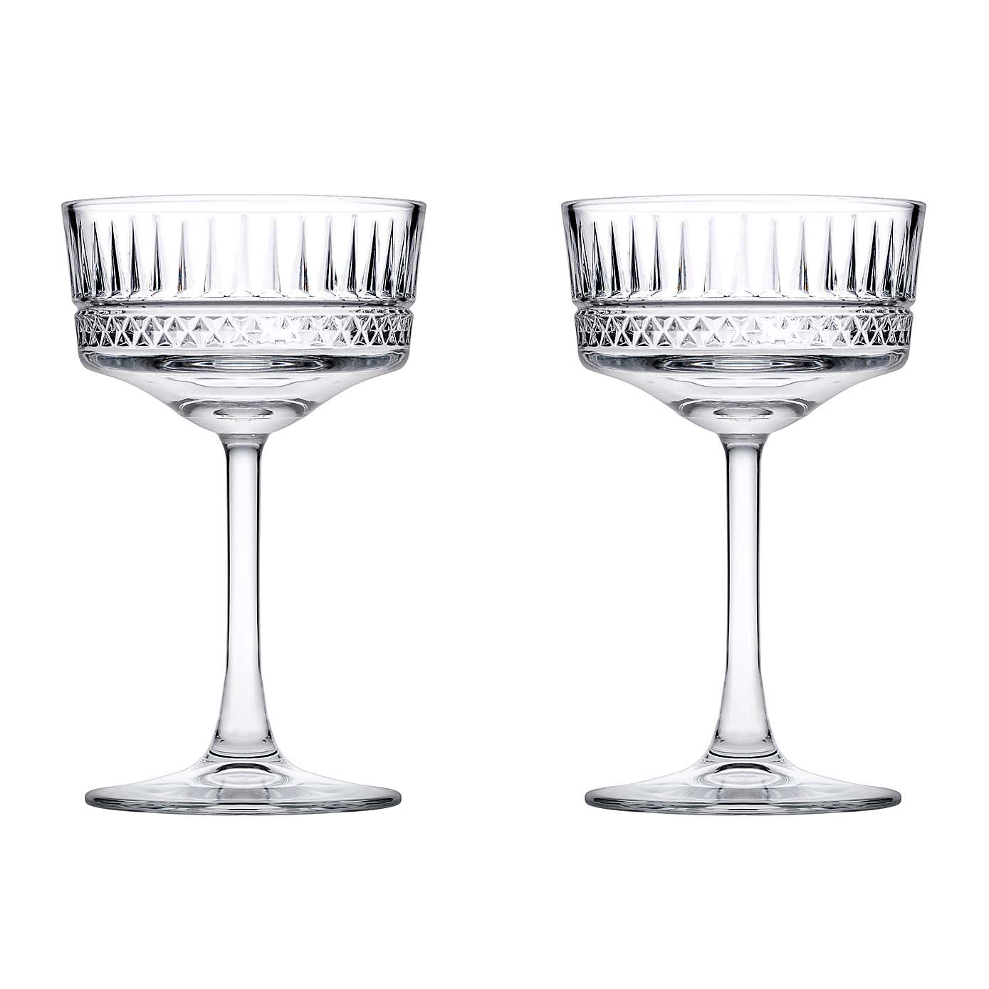 Pack of 2 Elysia Champagne Coupes