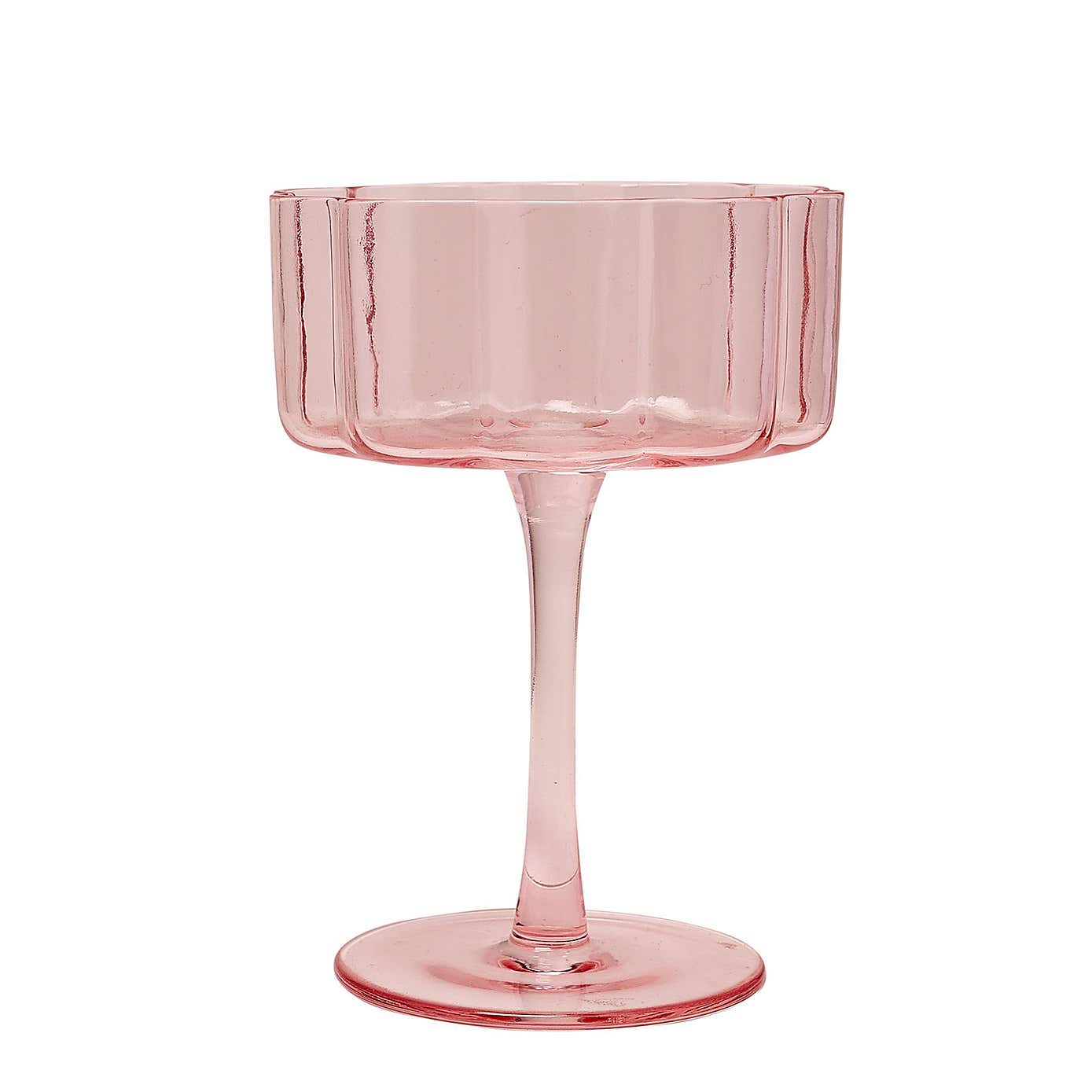 Hestia Set of 2 Scalloped Martini Glass