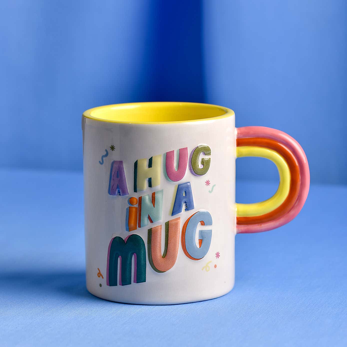 Raspberry Blossom 3D Letter Mug