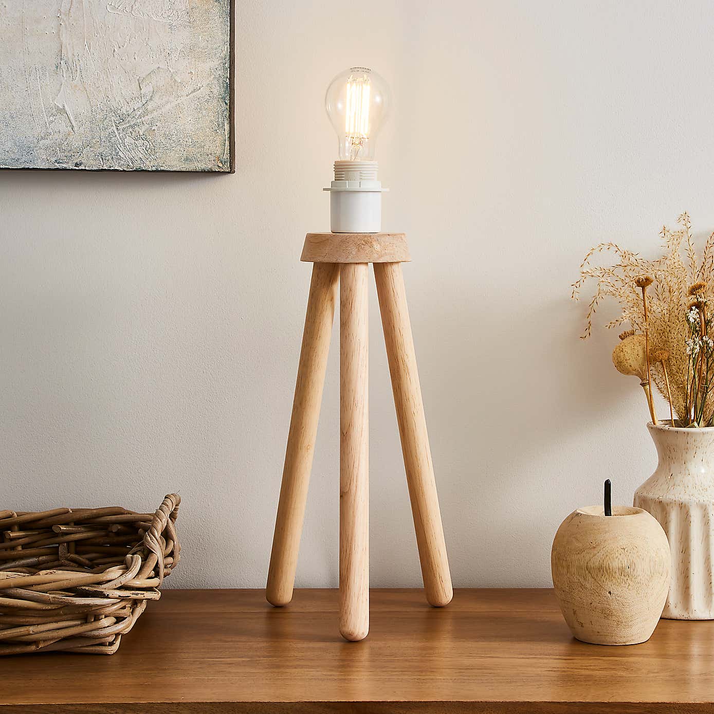 Paint Your Own Tripod Table Lamp Base