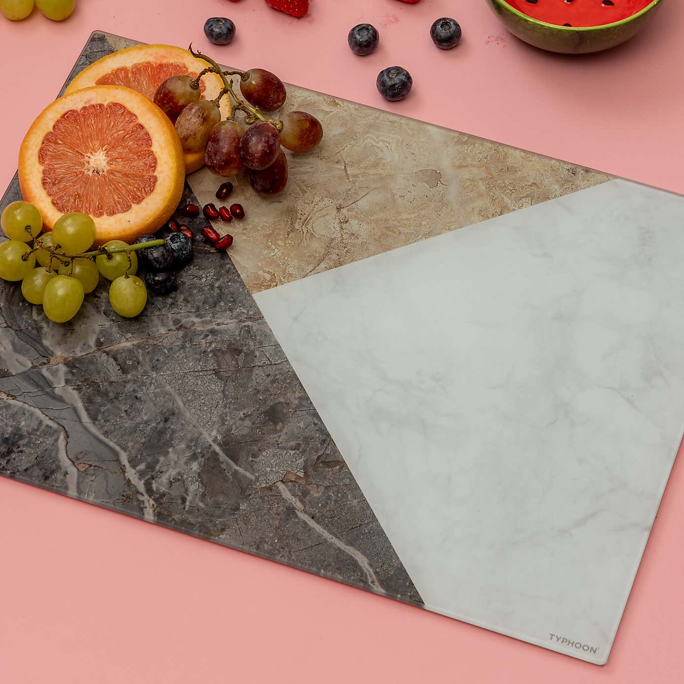 Typhoon Elements Stone Effect Glass Worktop Saver