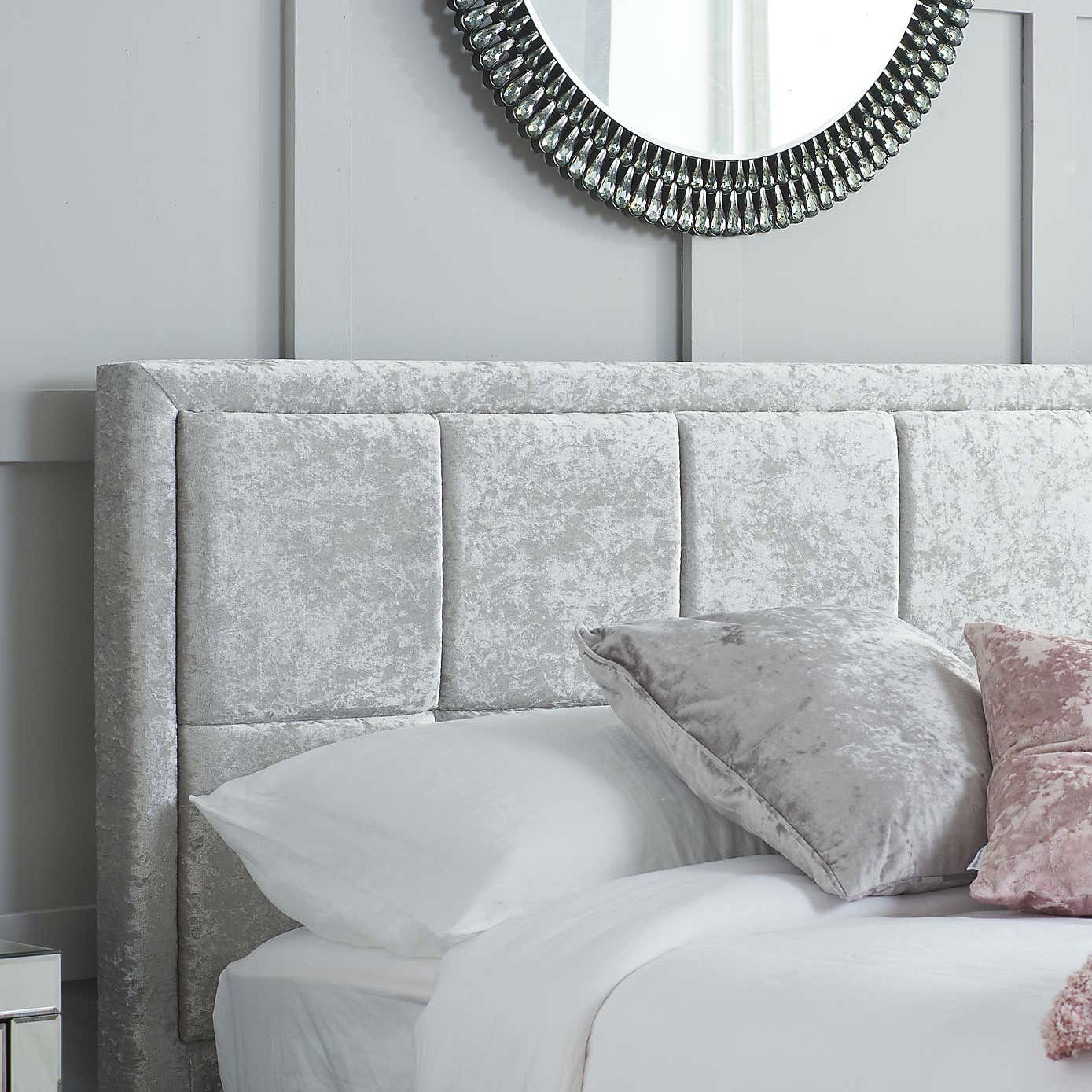 Hannover Black Crushed Velvet Bed Frame