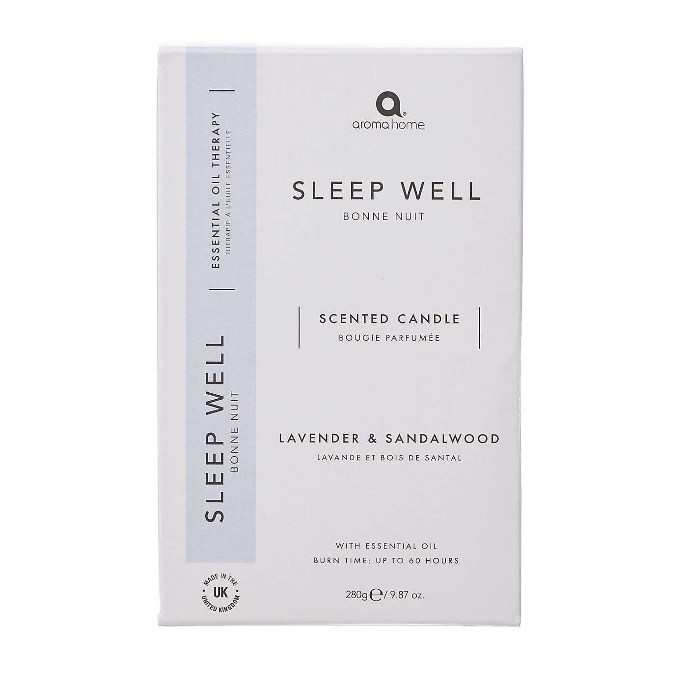 Upper Canada Aroma Home Sleep Well Lavender and Sandalwood Candle
