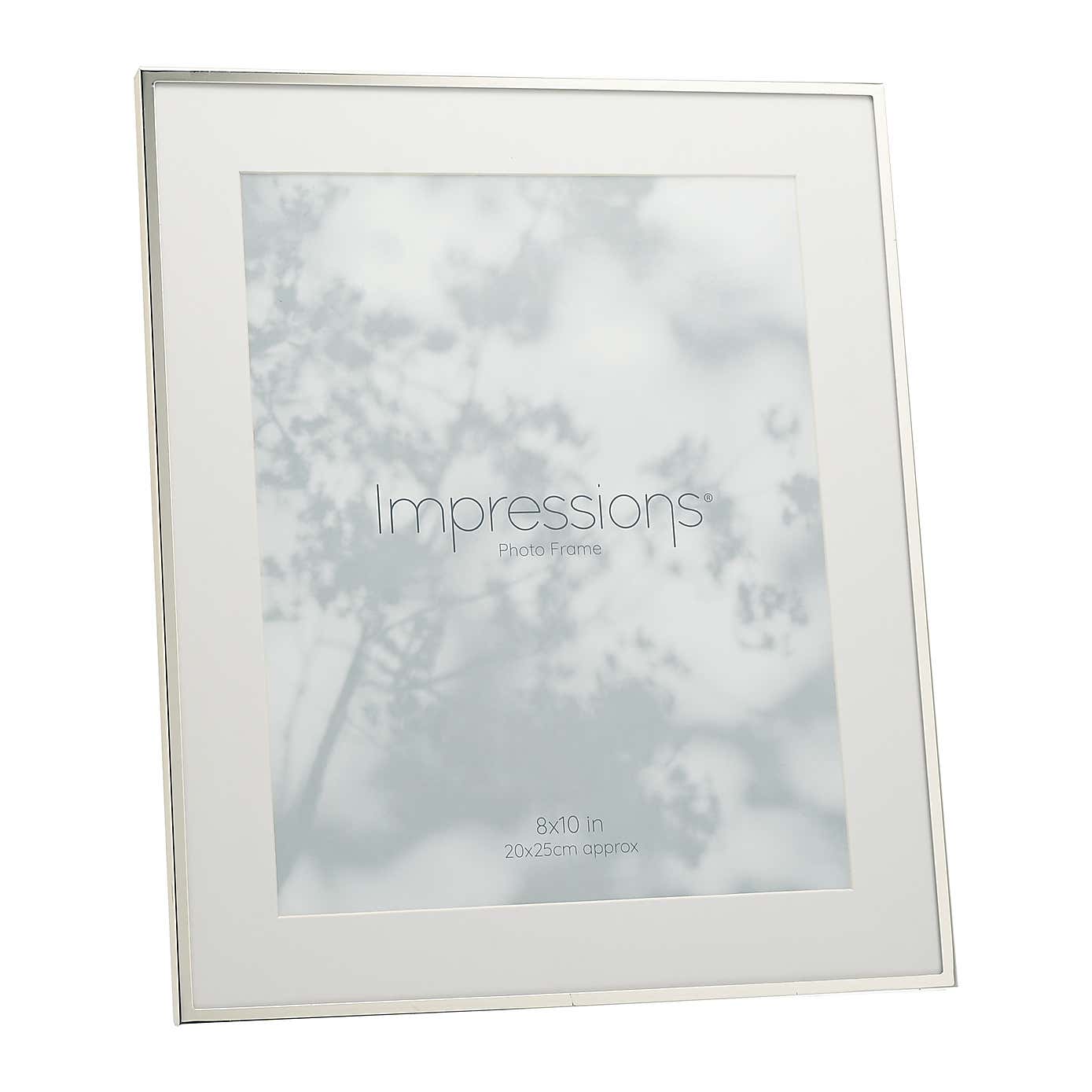 Impressions Silver Plated Metal Photo Frame