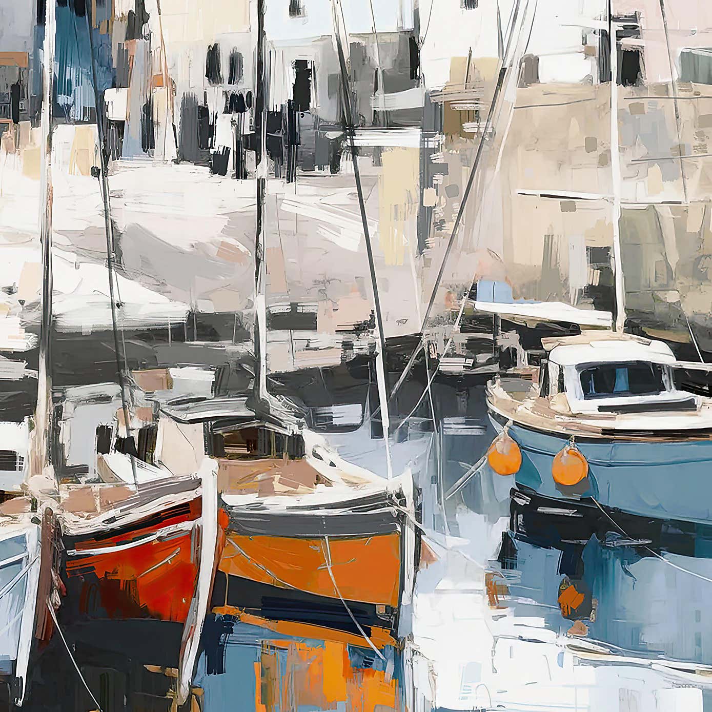 Cedar & Sage Harbour Haven Framed Canvas