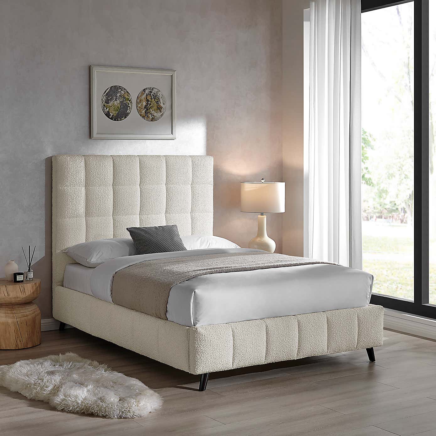 Limelight Starla Bed Frame, Boucle
