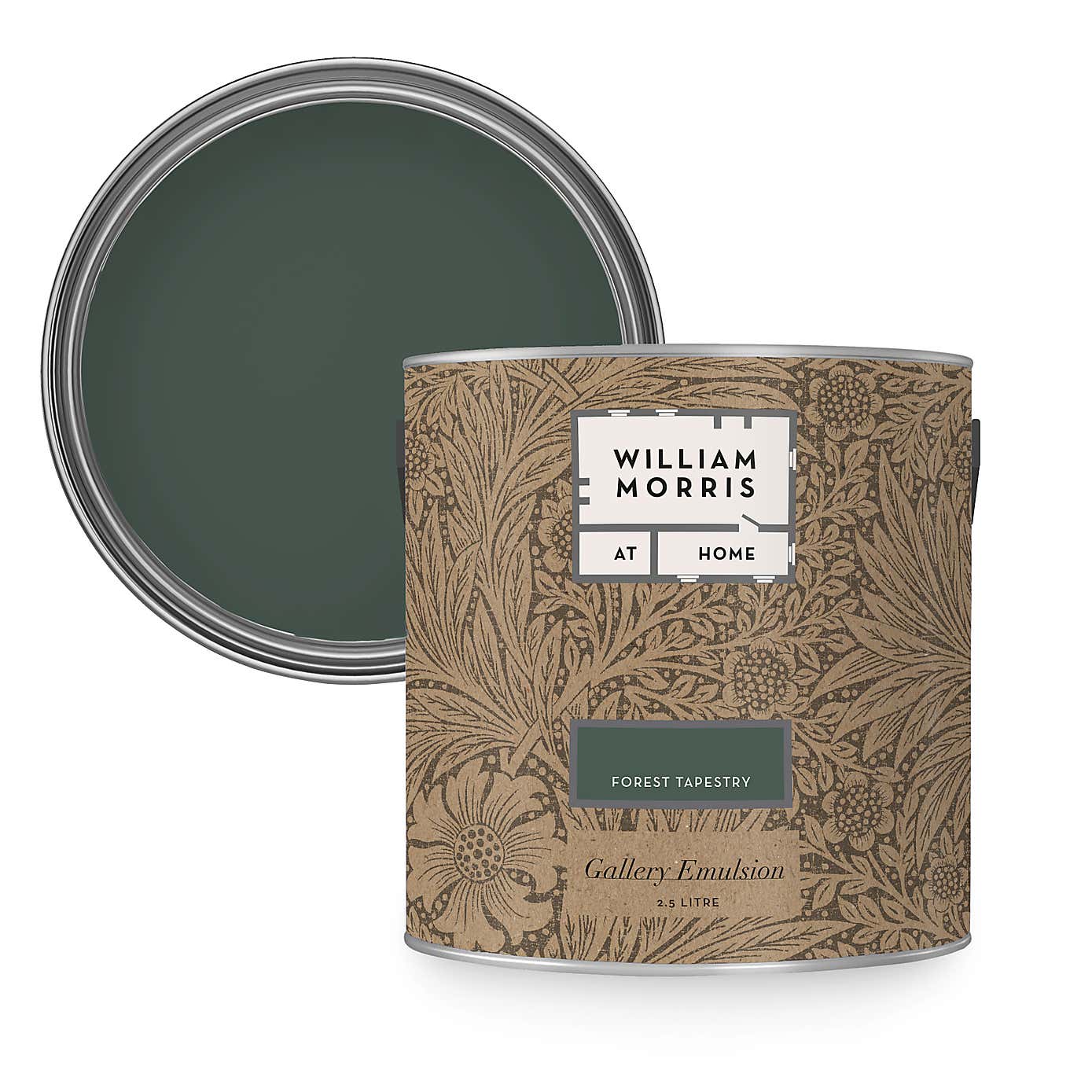 William Morris At Home Forest Tapestry Gallery Emulsion Paint