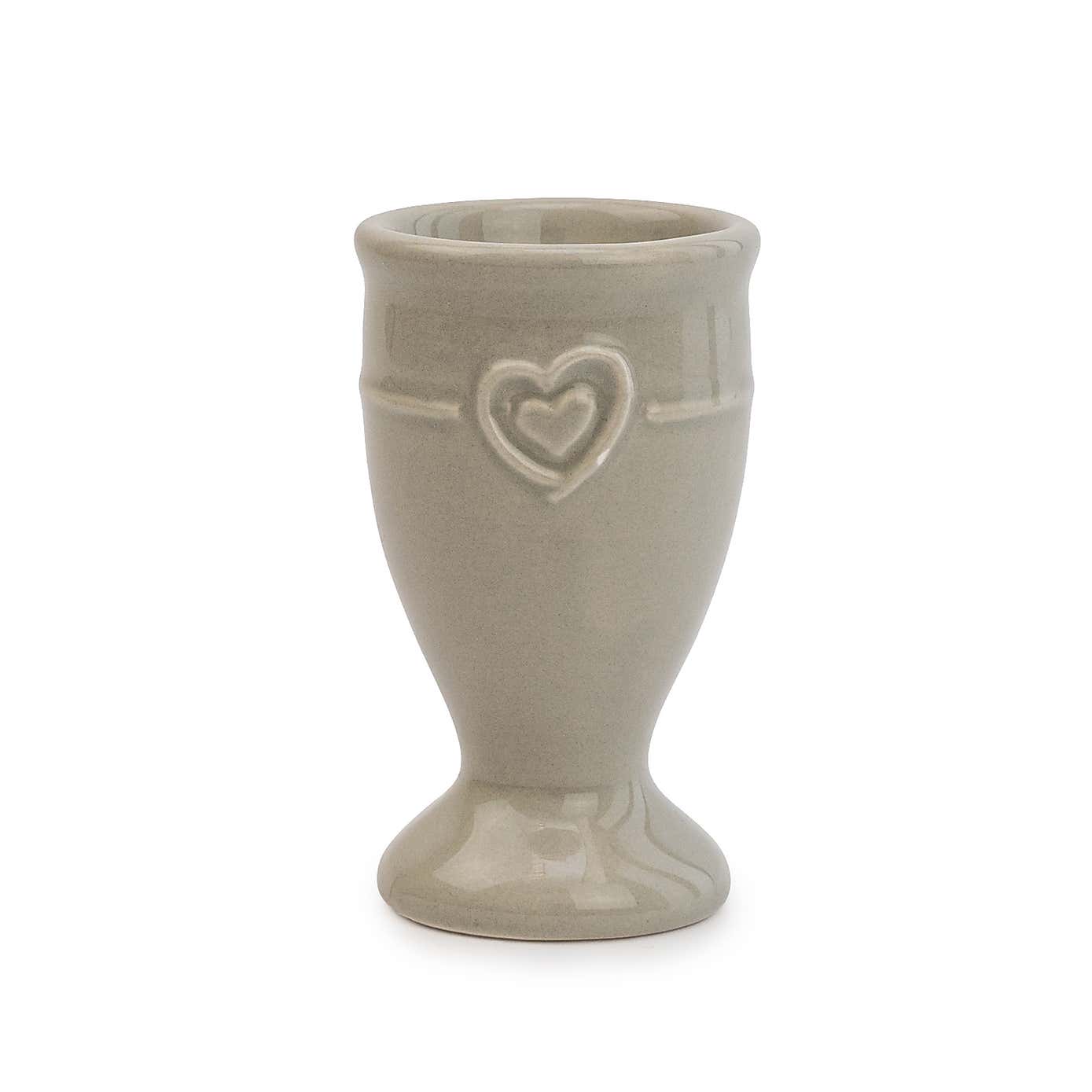 Hearts Grey Egg Cup