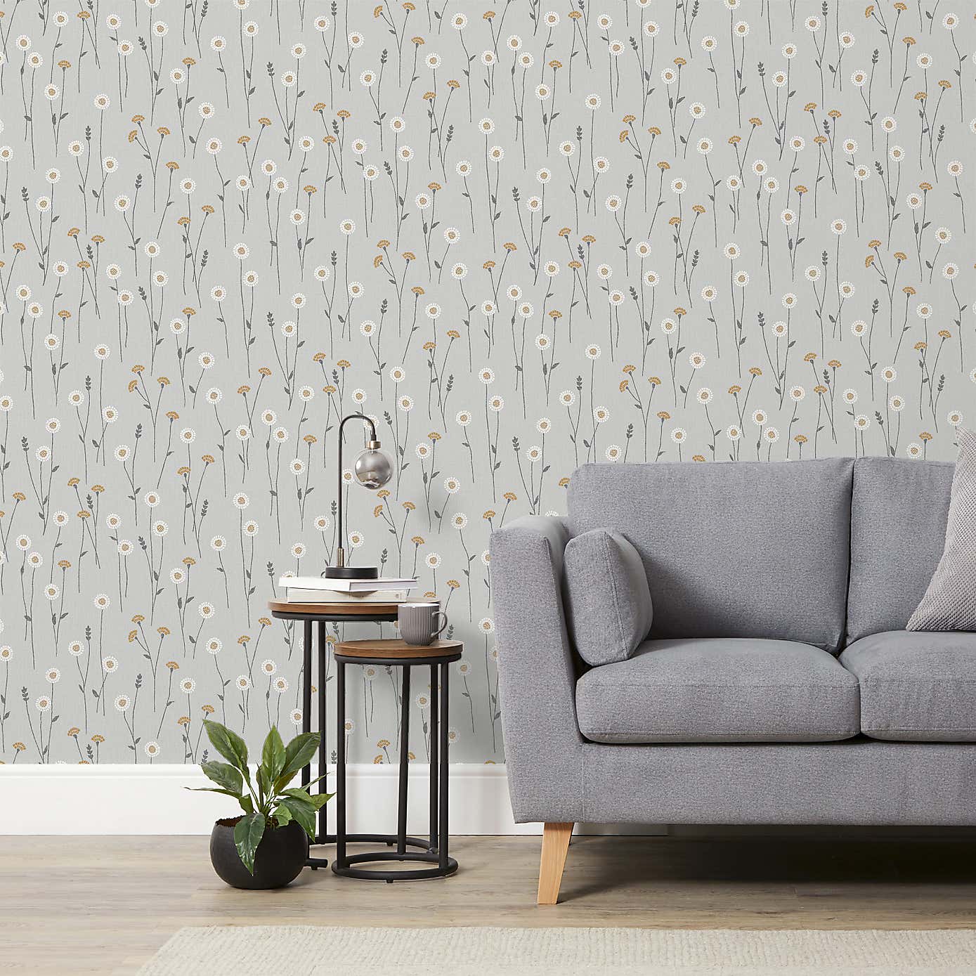 Scandi Floral Wallpaper