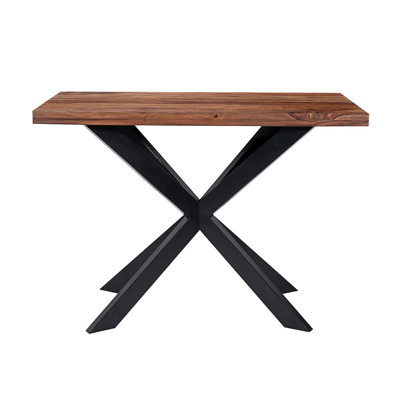 Indus Valley Logan 4 Seater Bar Table With 4 Logan Faux Leather Bar Stools