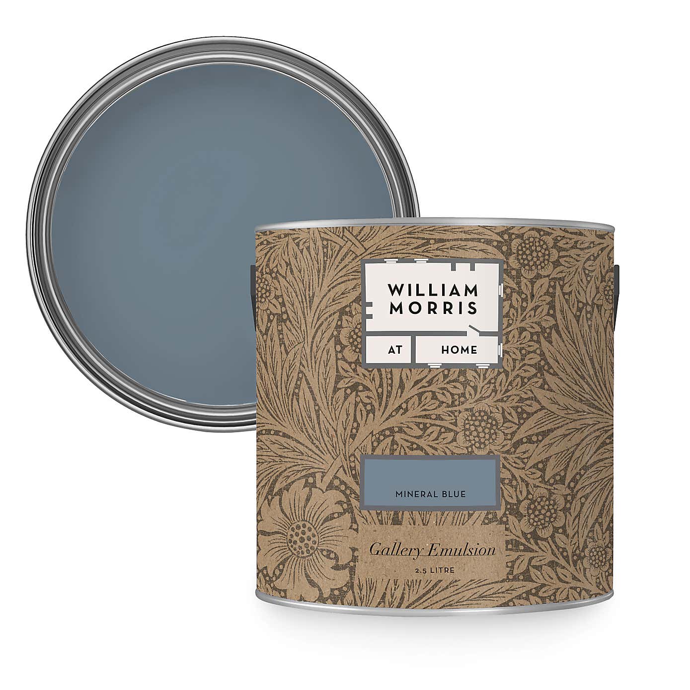 William Morris At Home Mineral Blue Gallery Emulsion Paint