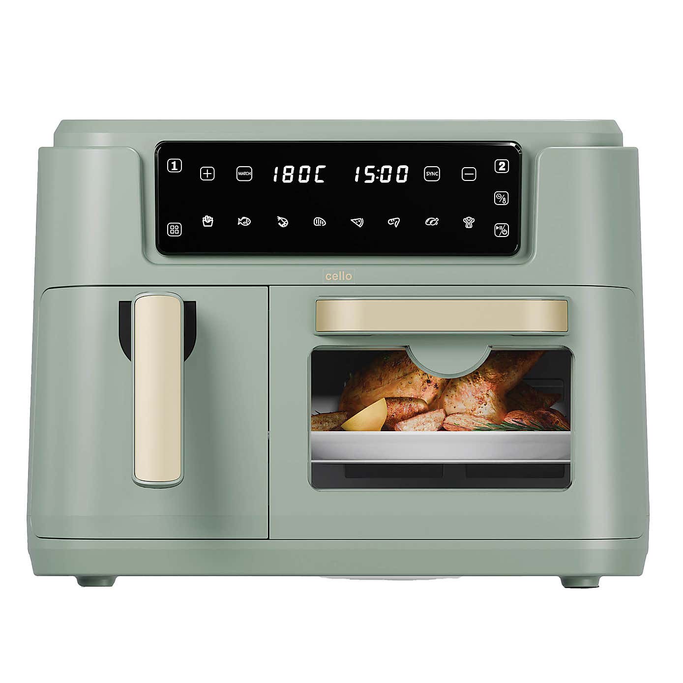 Cello Dual Zone Air Fryer Home Oven