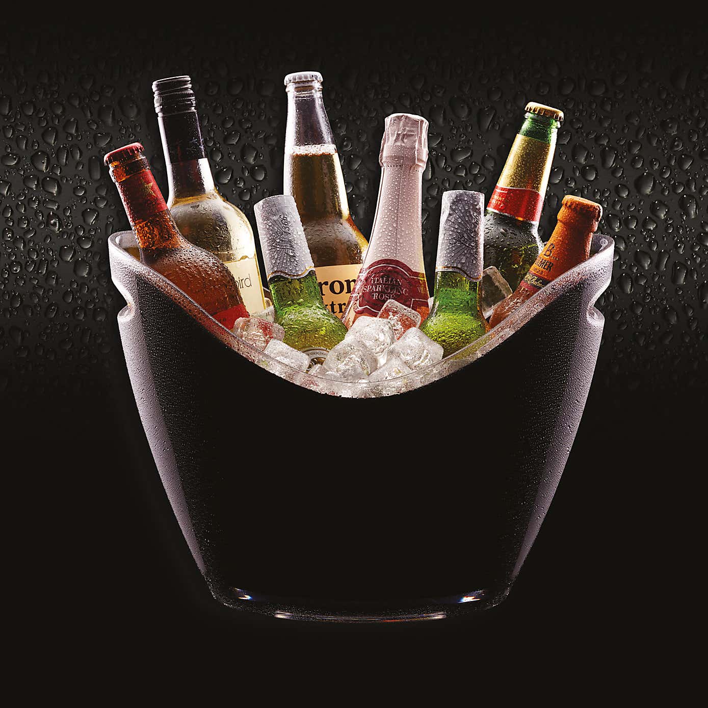 BarCraft Black Drinks Cooler