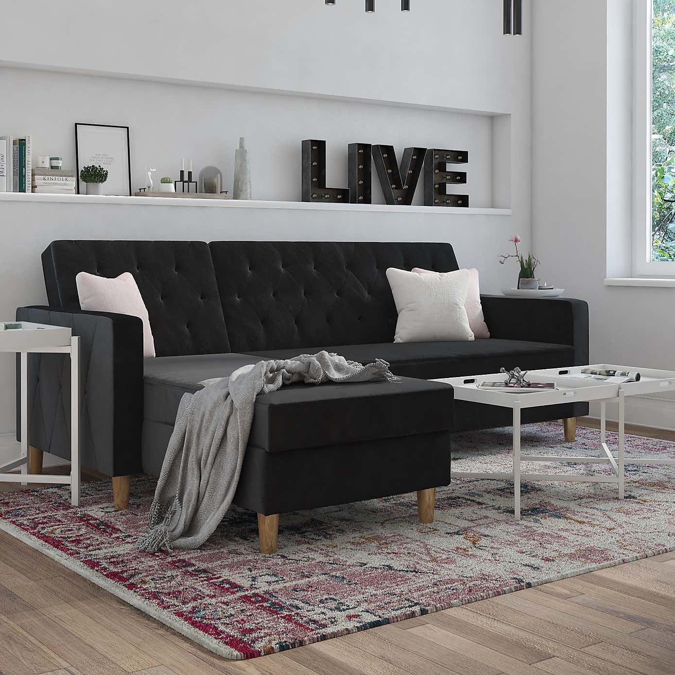 Cosmo Liberty Velvet Futon