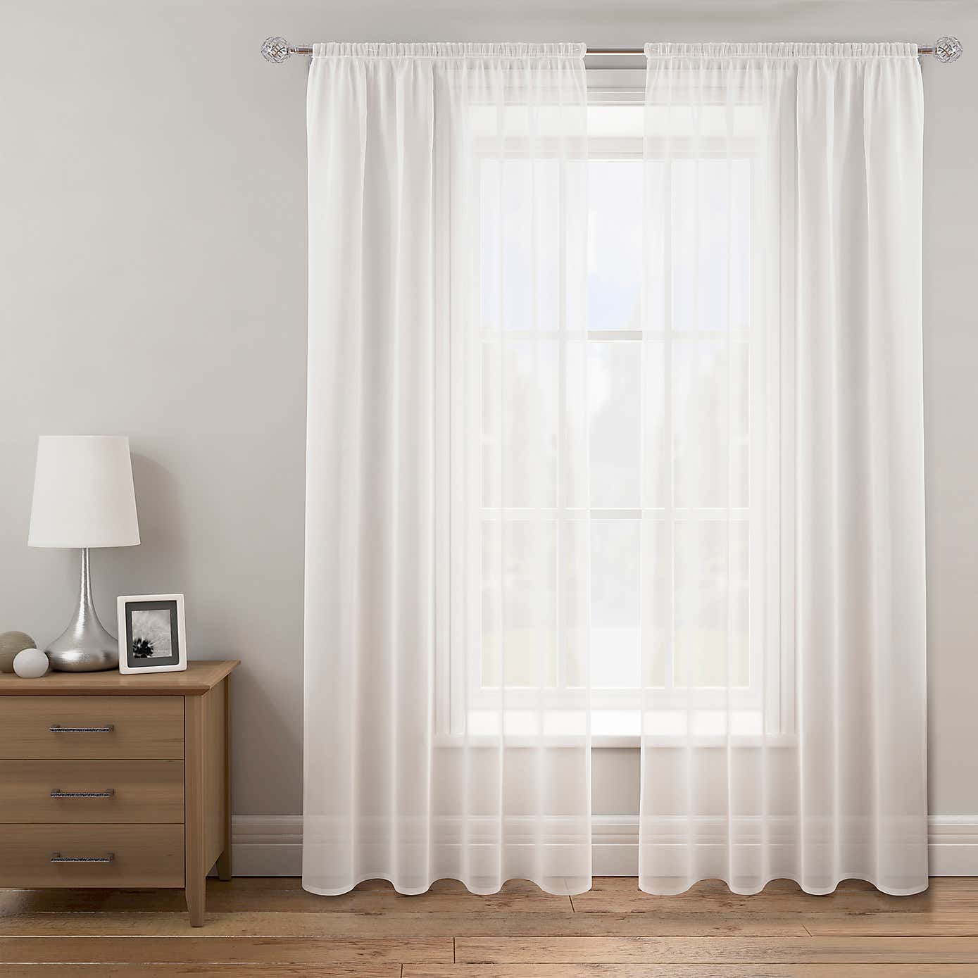 Sheer Elegance Slot Top Voile Panel