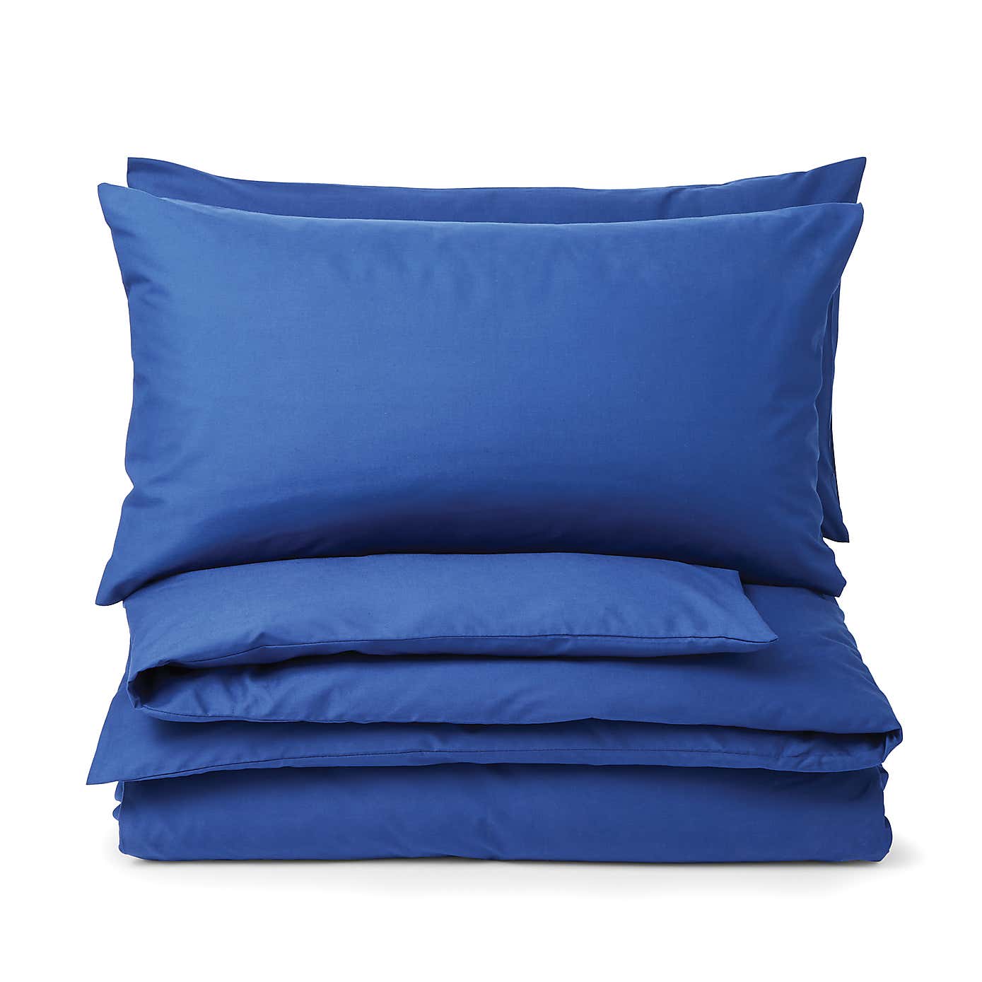 Non Iron Navy Standard Pillowcase Pair