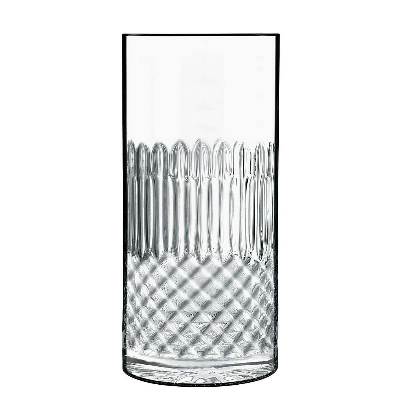 Luigi Bormioli Set of 4 Diamante Highball Glasses