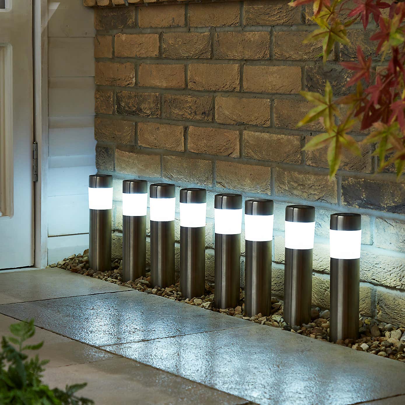 Solar Outdoor Stainless Steel Stake Light