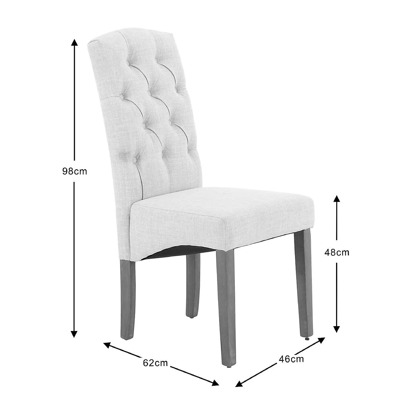 Darcy Set of 2 Dining Chairs, Linen