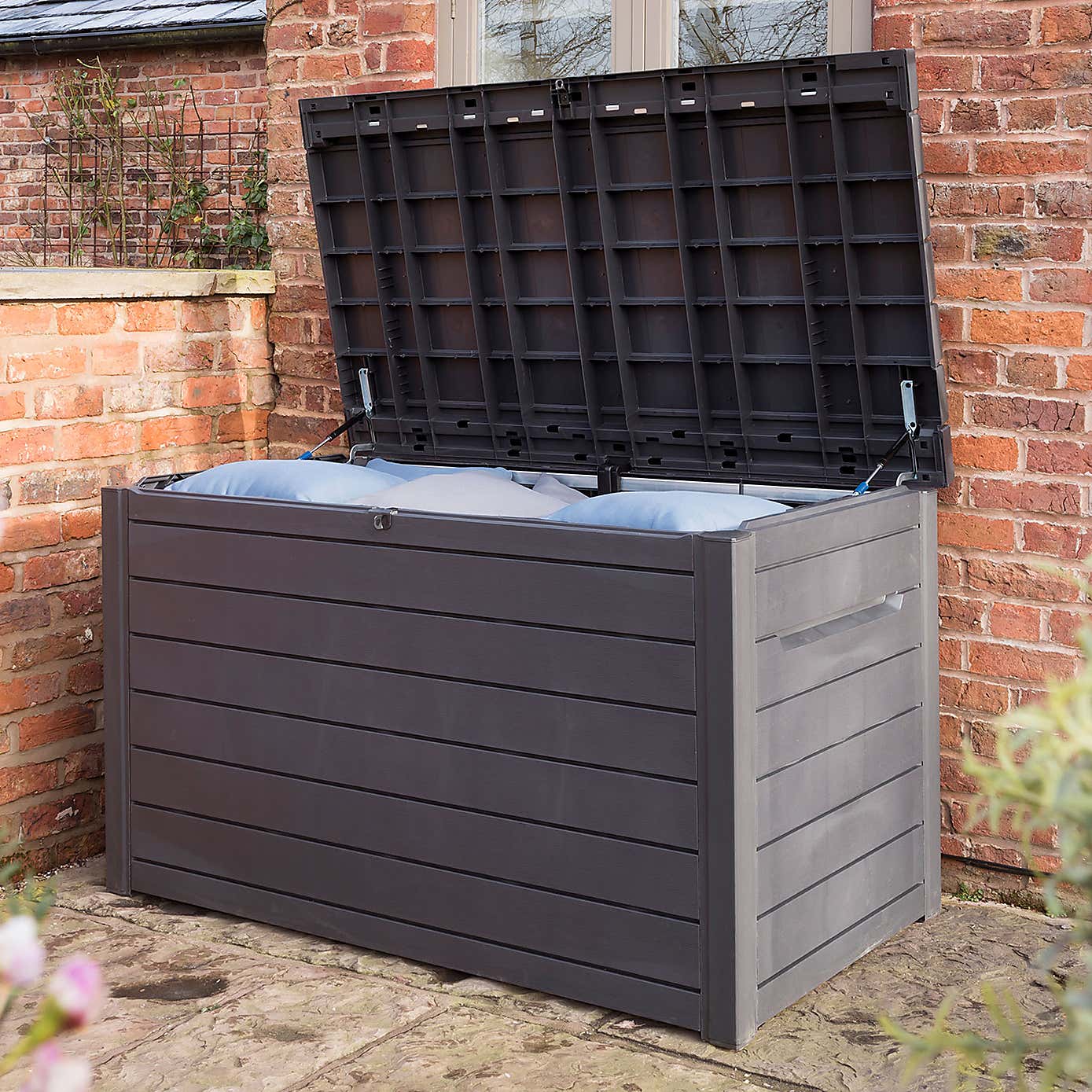 Grey Storage Deck Box