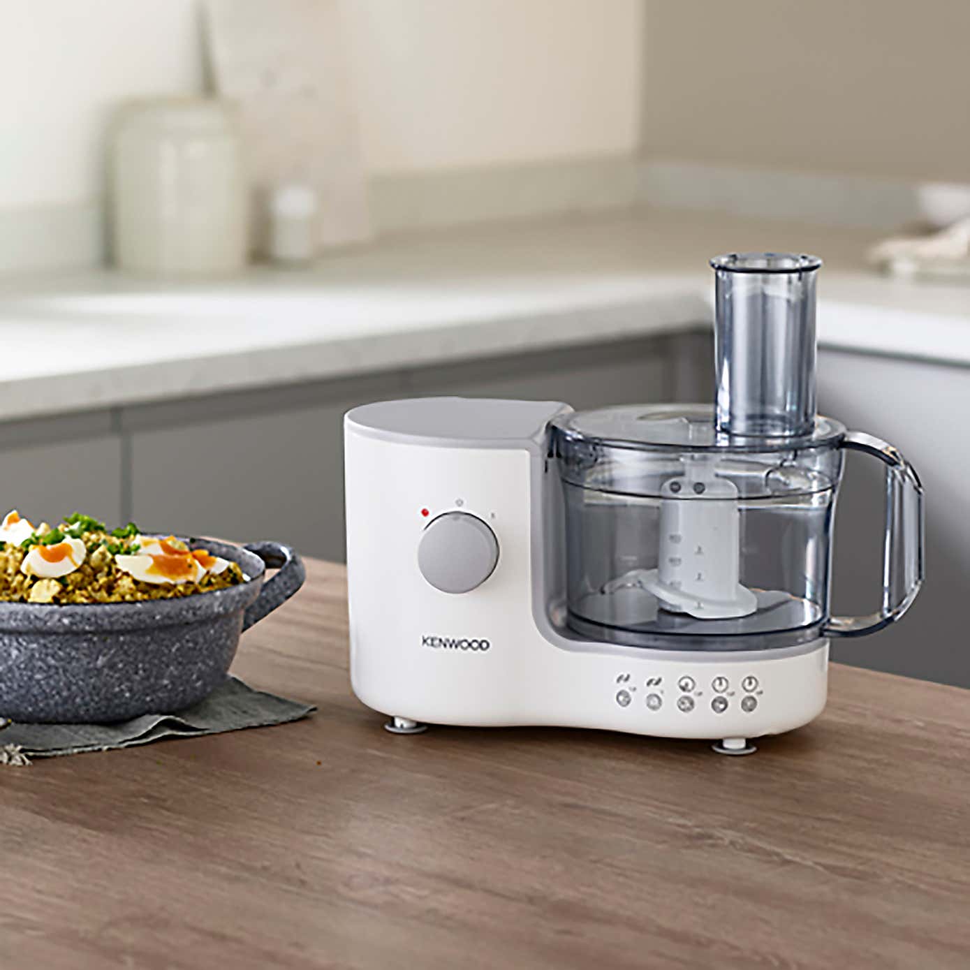 Kenwood 400w Compact Food Processor White and Grey