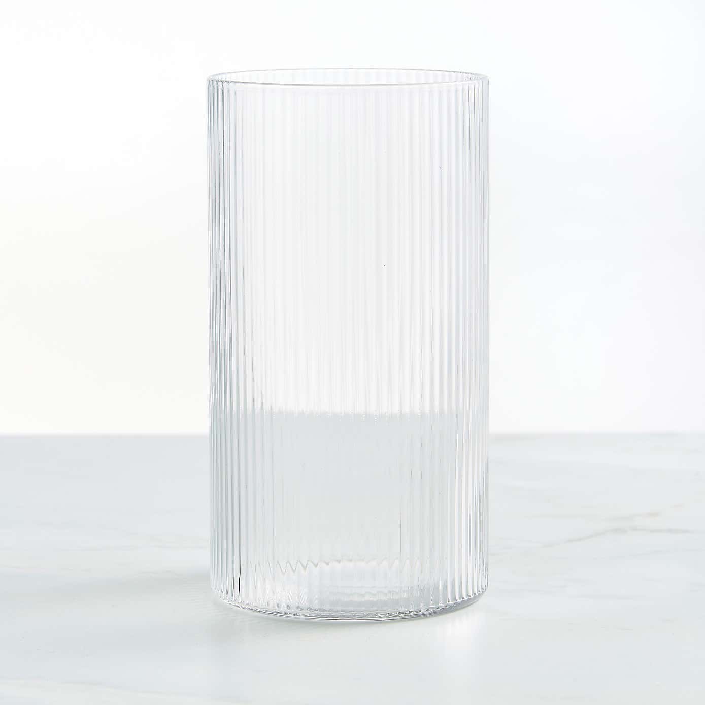 Ribbed Highball Glass