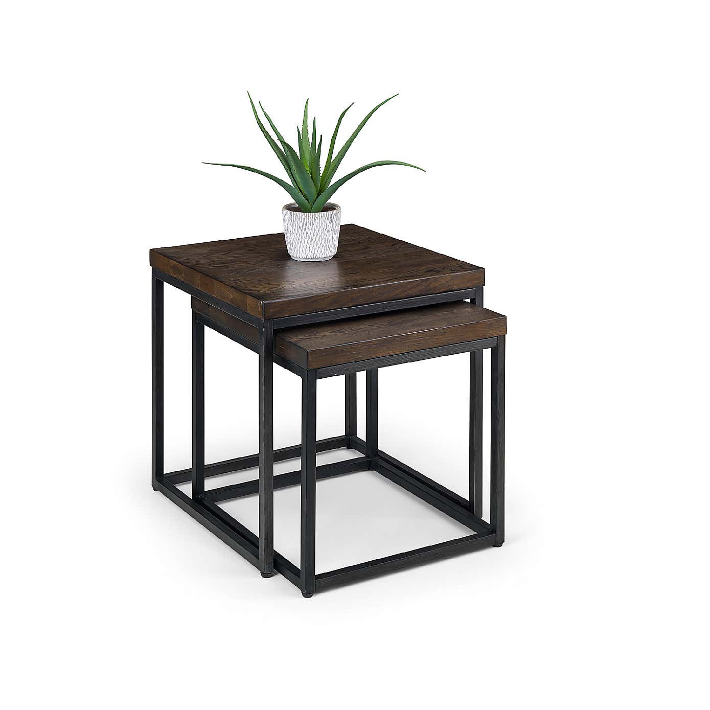 Brooklyn Nesting Lamp Tables Dark Oak