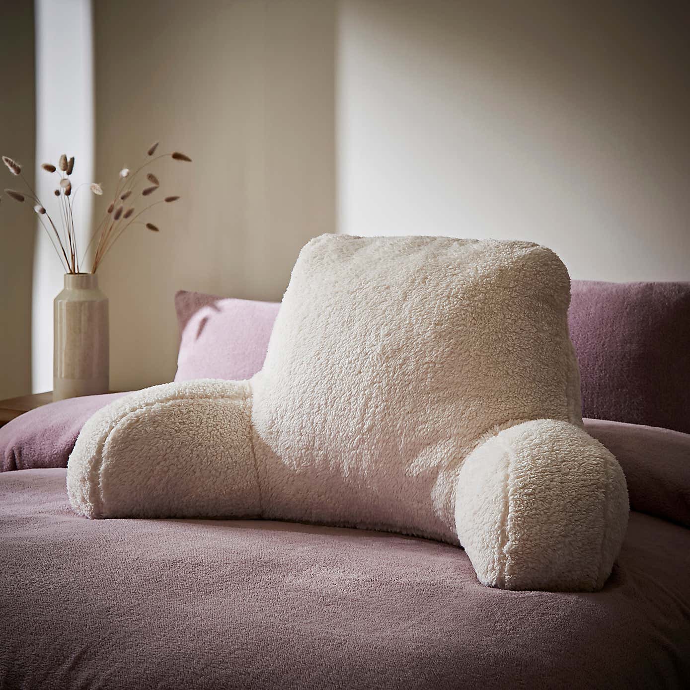 Teddy Bear High Back Cuddle Cushion