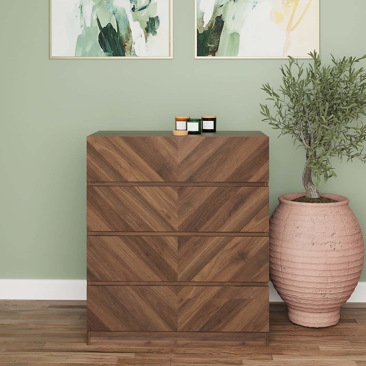 Taranto 4 Drawer Chest Euro Oak