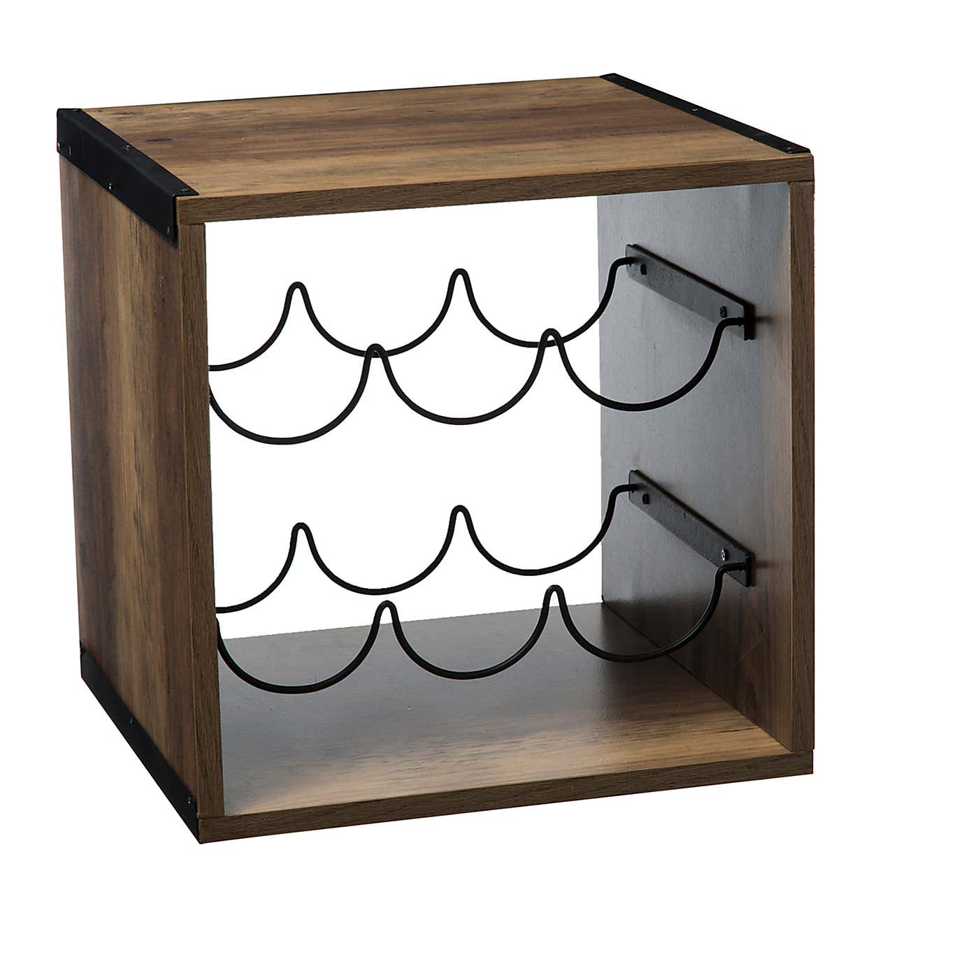 Indus Metal & Wood 6 Bottle Wine Rack