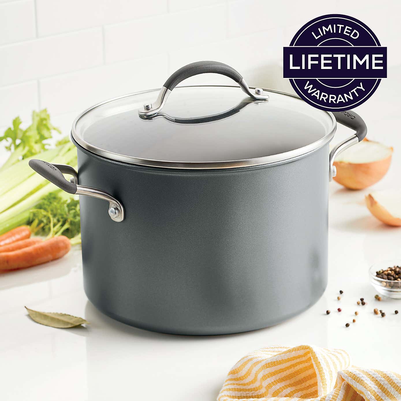 Circulon Scratch Defense Extreme Non-Stick Stockpot, 7.6L