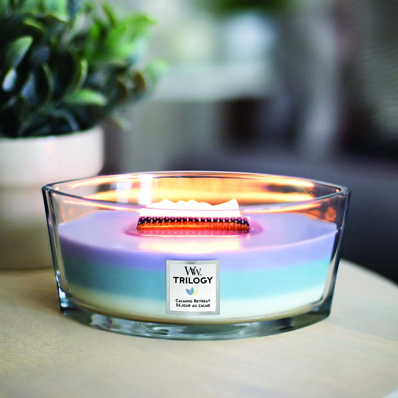 Woodwick Calming Retreat Ellipse Trilogy Candle