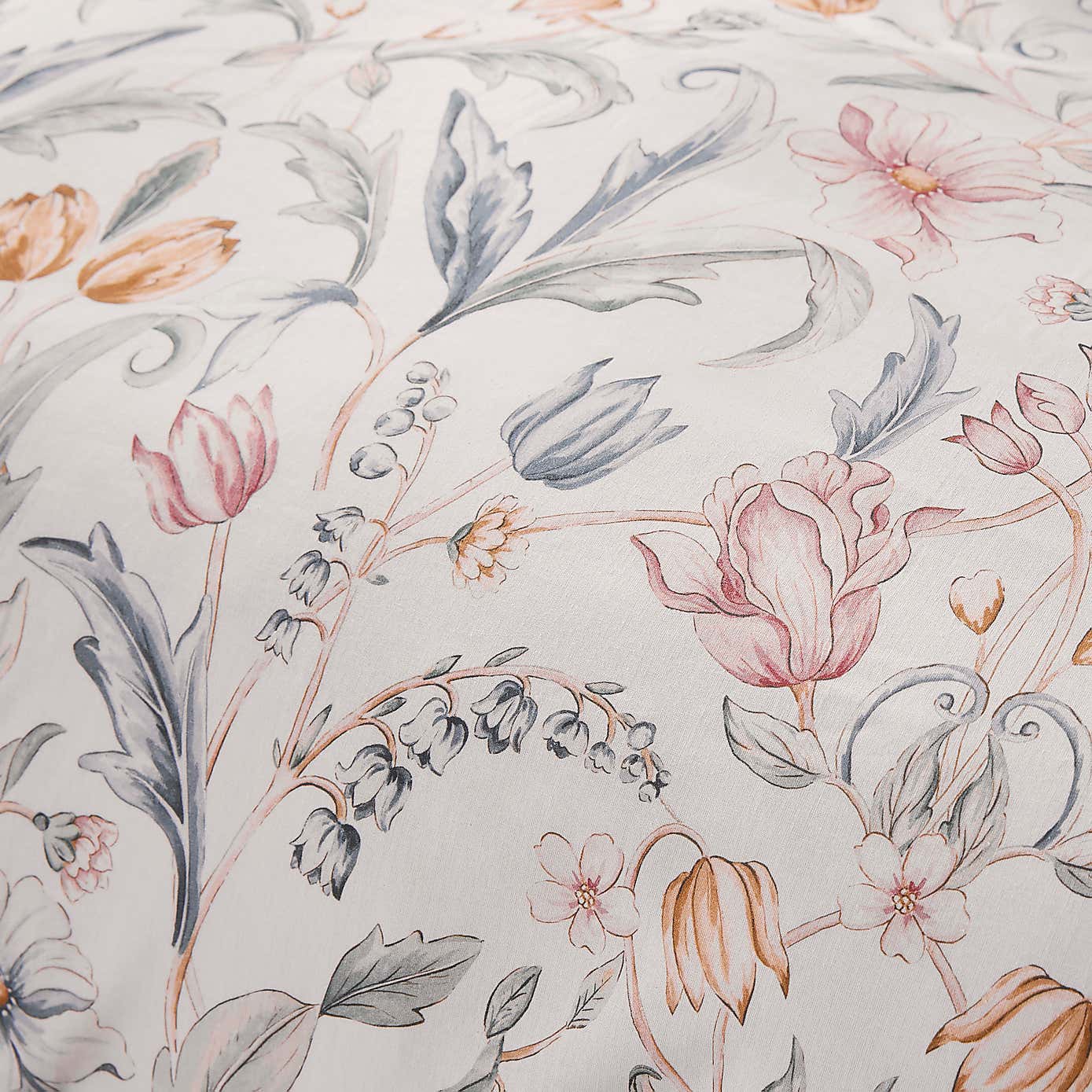 Imi Tulip Floral 144 Thread Count Natural Cotton Oxford Pillowcase