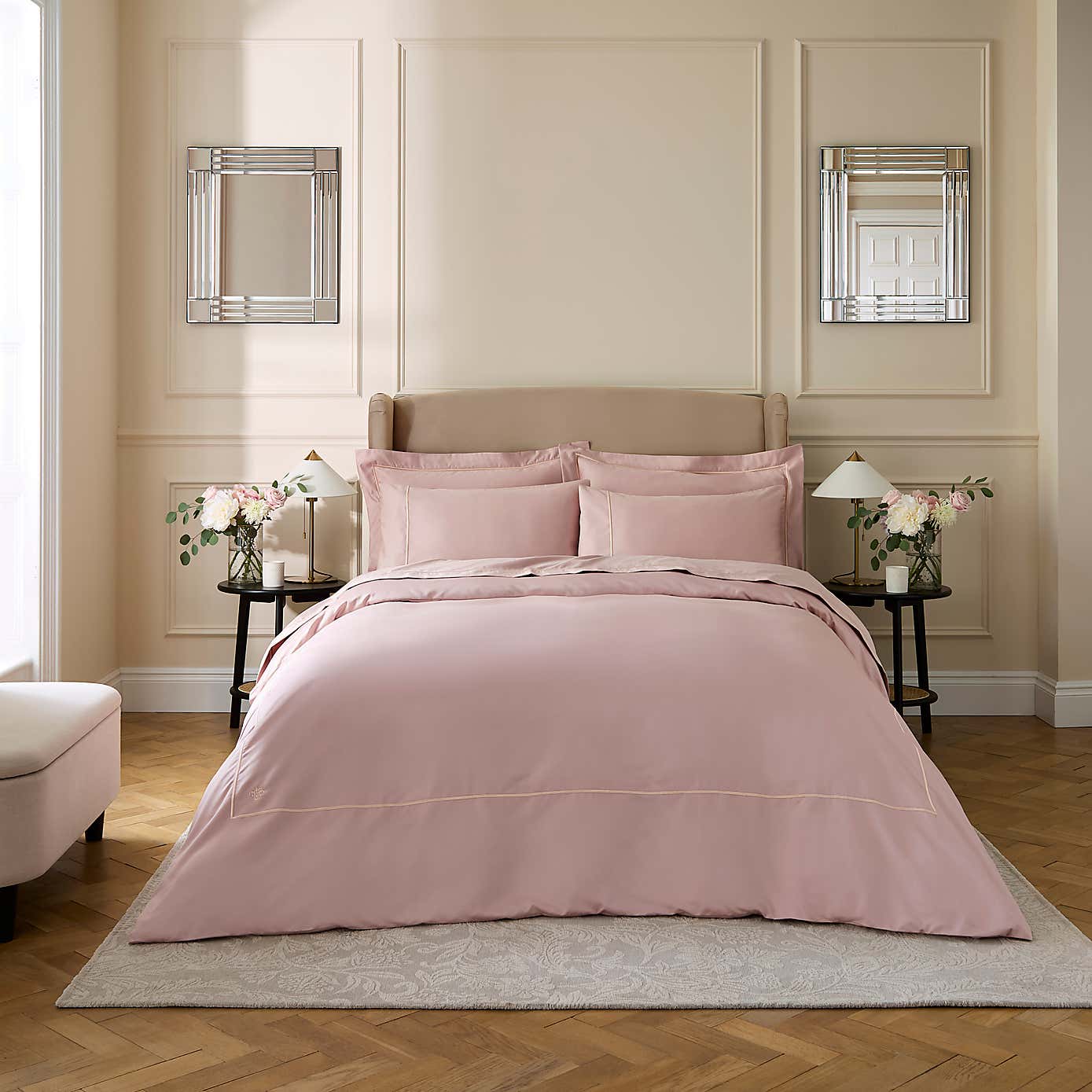 Dorma Egyptian Cotton 1000 Thread Count Silver Housewife Pillowcase