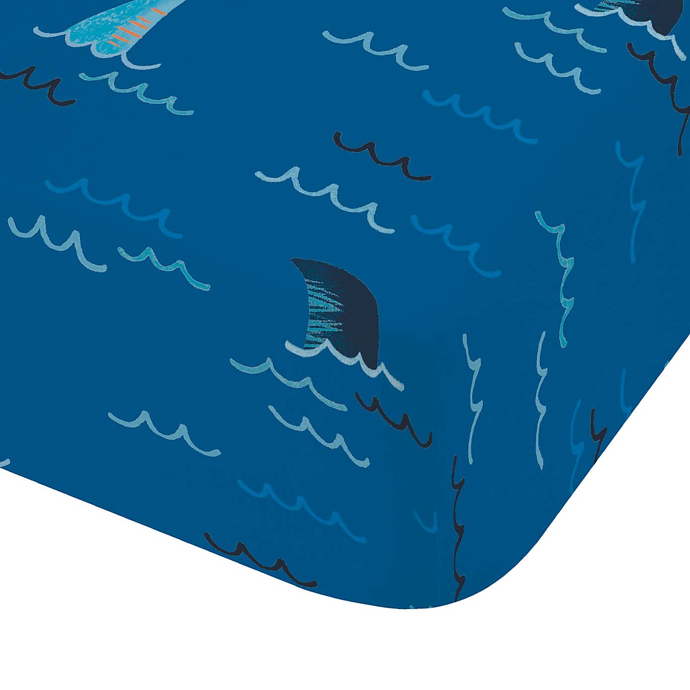 Catherine Lansfield Jawsome Shark Polycotton Fitted Sheet