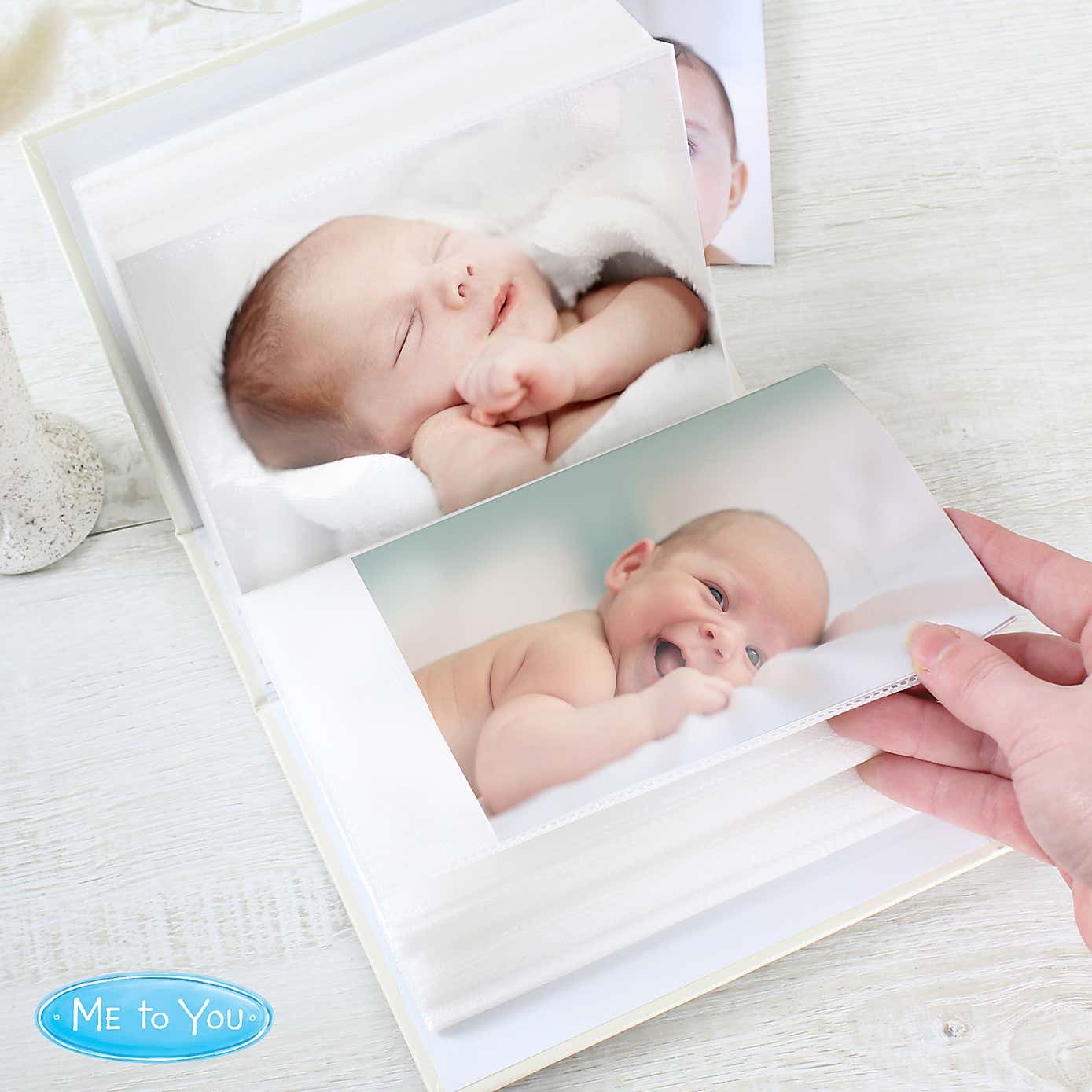 Personalised Tiny Tatty Teddy Blue Photo Album with Sleeves