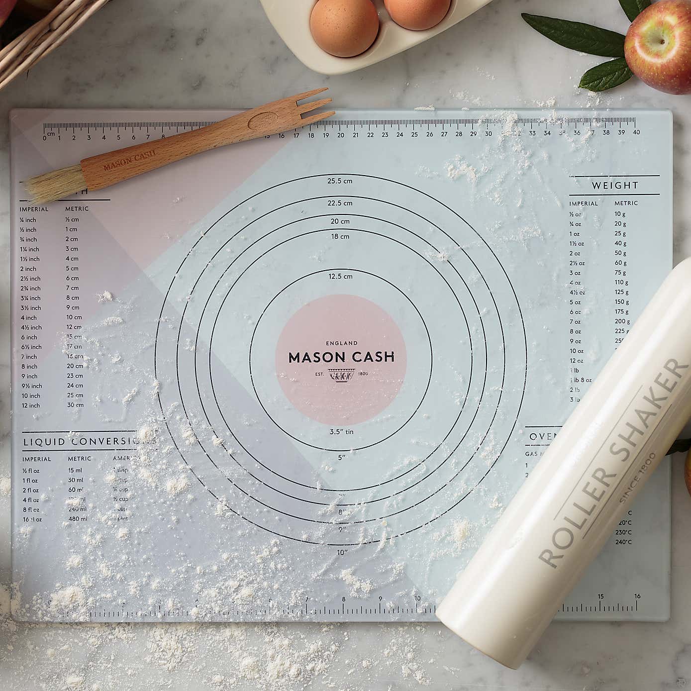 Mason Cash Innovative Kitchen Glass Pastry Board