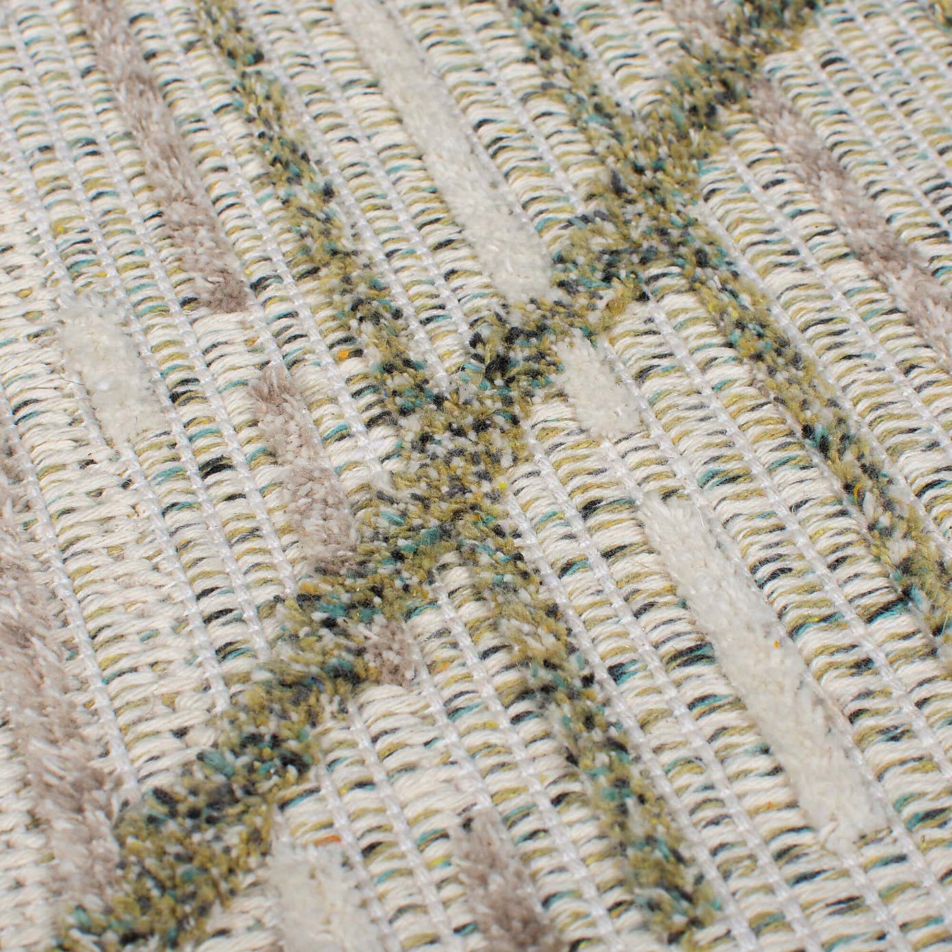 Diamond Tufted Washable Rug