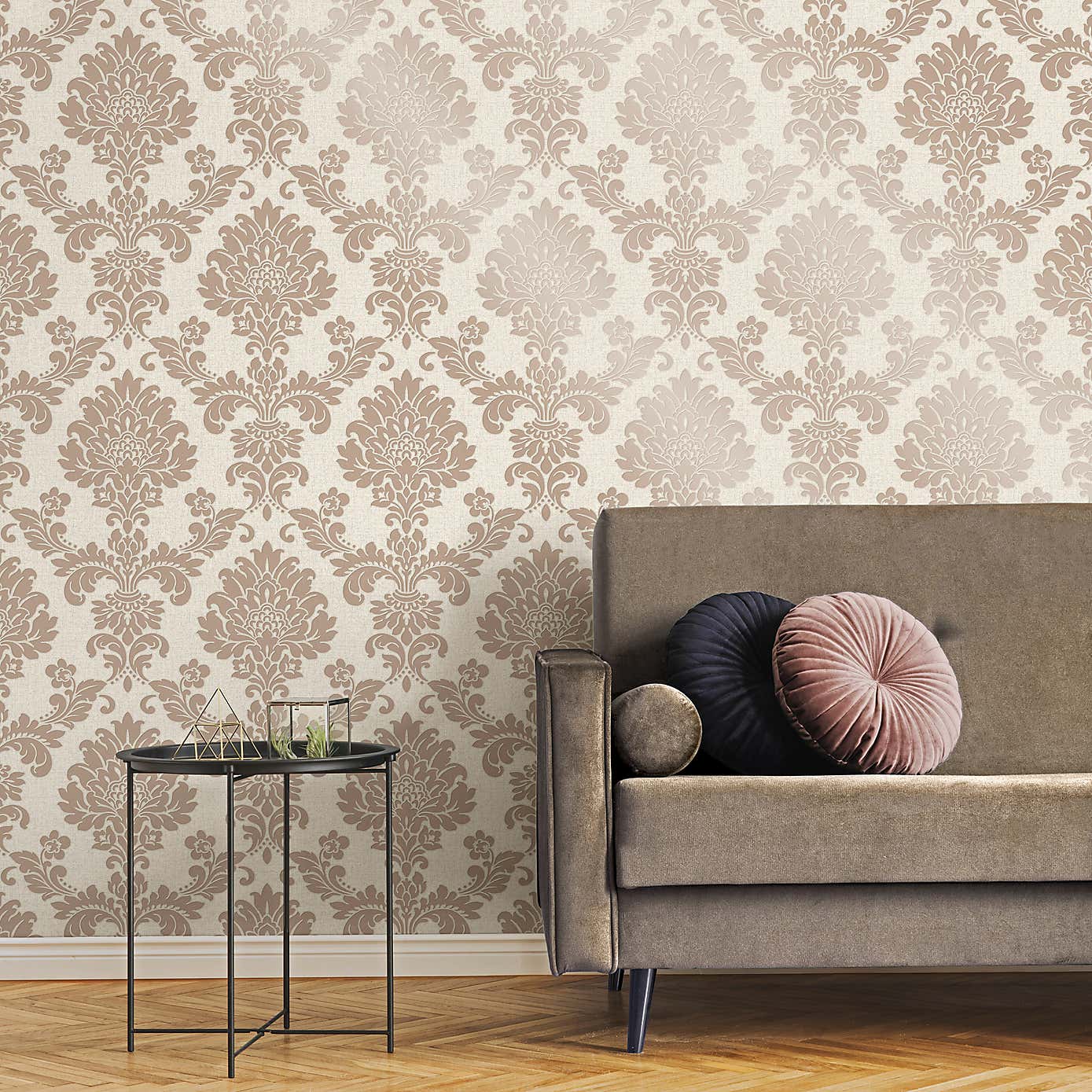 Quartz Damask Wallpaper