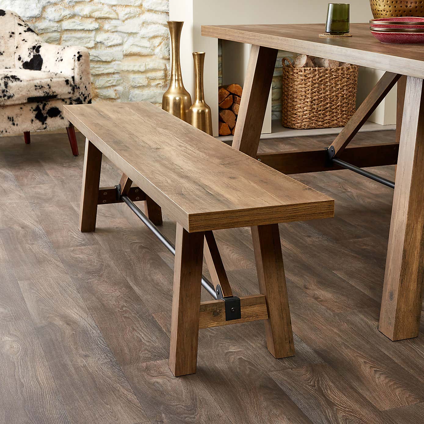 Fulton Trestle Dining Bench