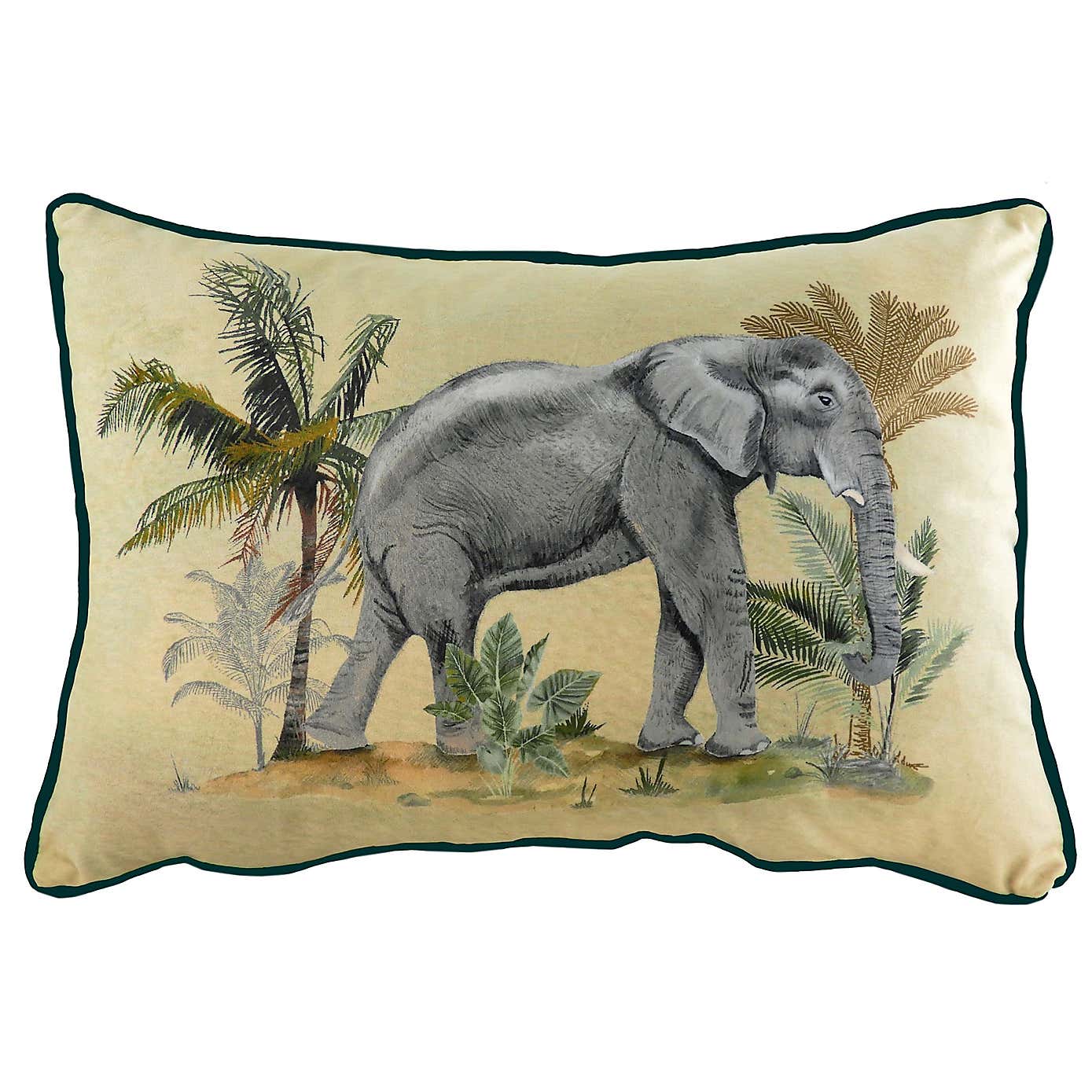 Evans Lichfield Kibale Elephant Rectangle Cushion Cover