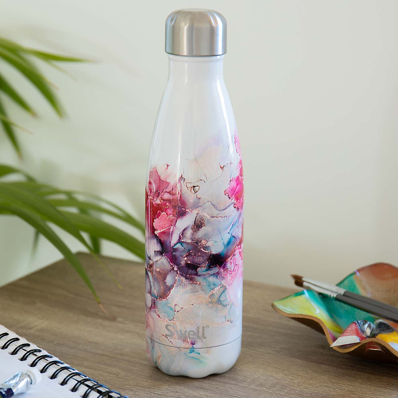 S'well Rose Marble Insulated Water Bottle, 500ml
