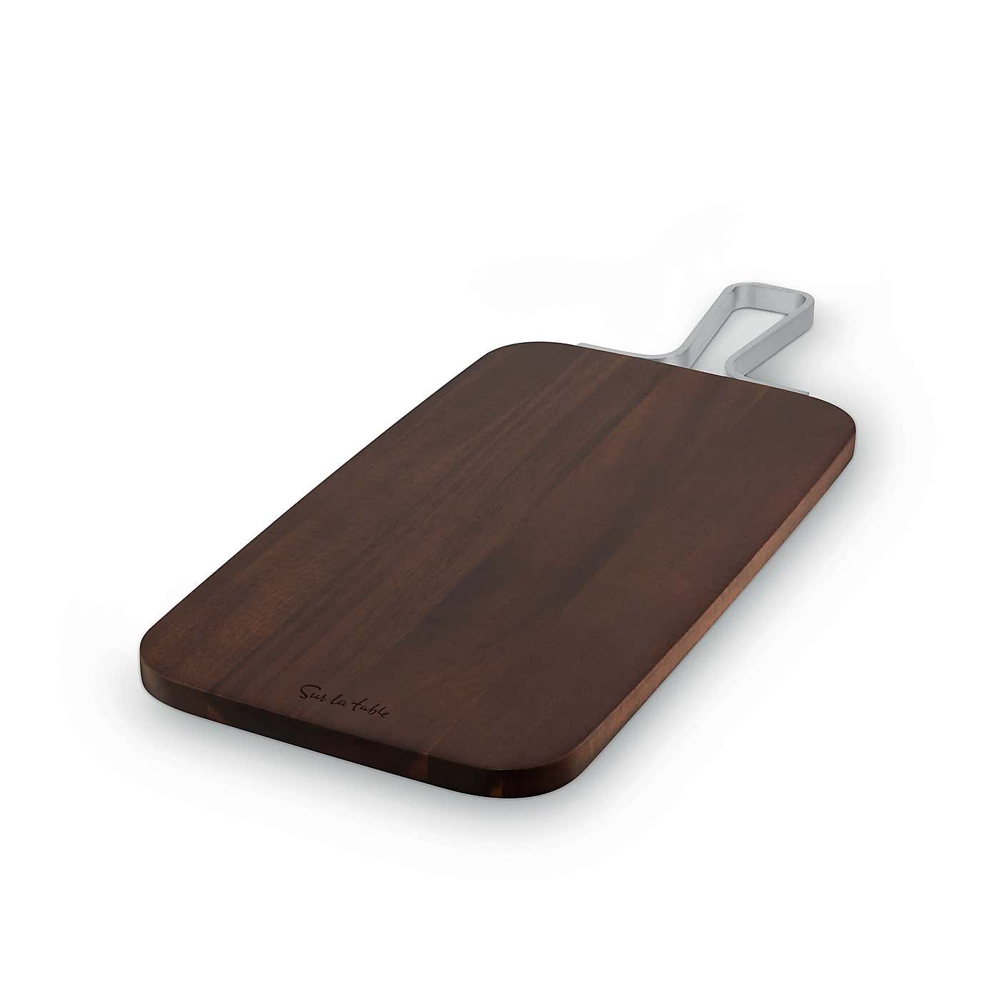Sur La Table Rectangular Acacia Wood Paddle Board