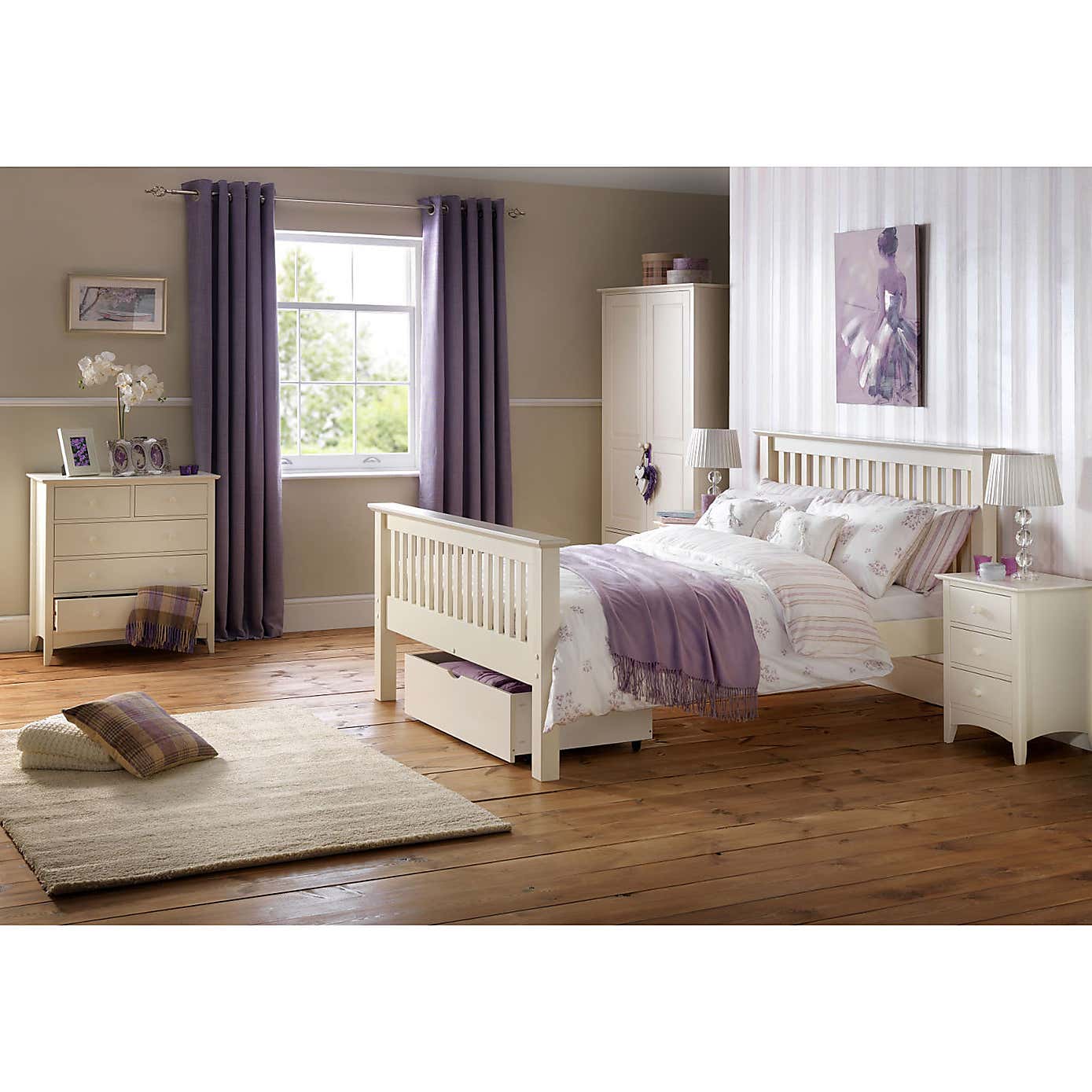 Cameo Stone White 6 Drawer Chest
