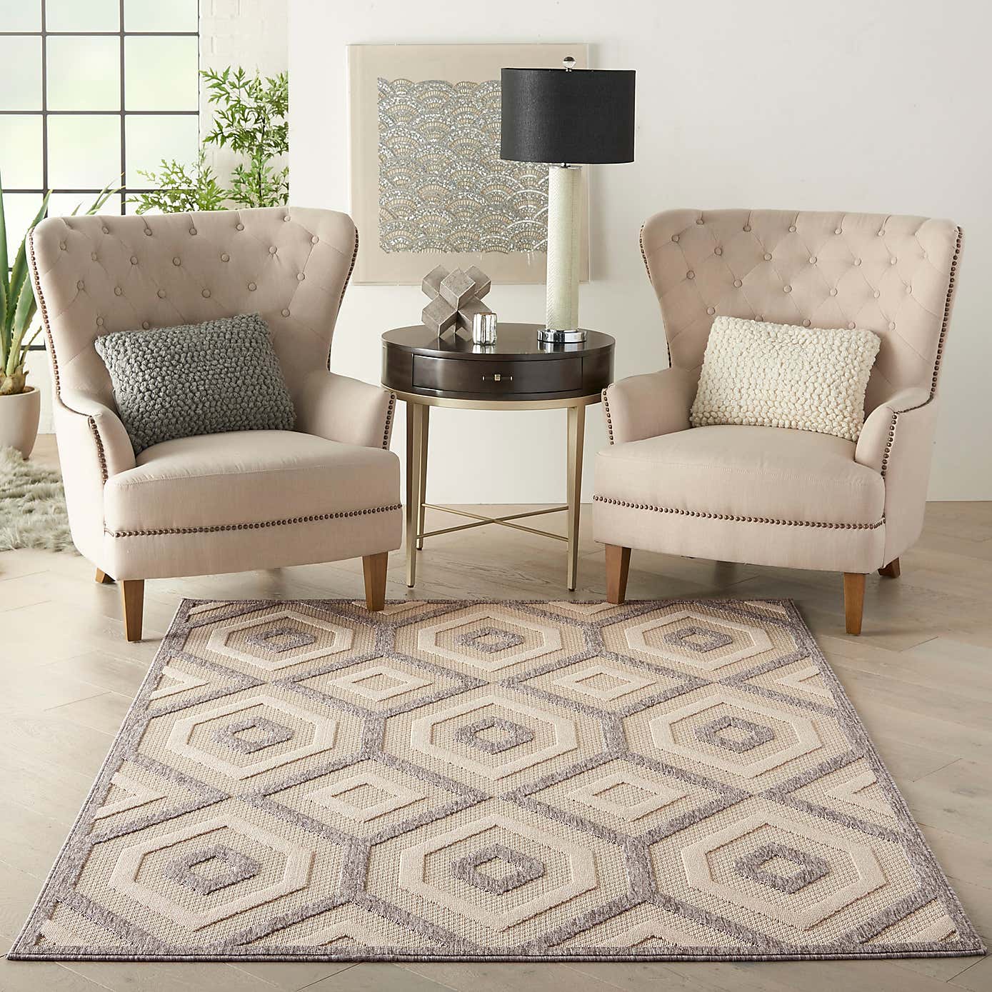 Cozumel Diamond Indoor Outdoor Rug