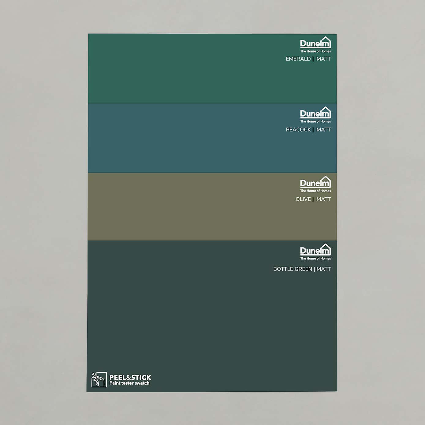 Matte Dark Green Paint Sample Bundle