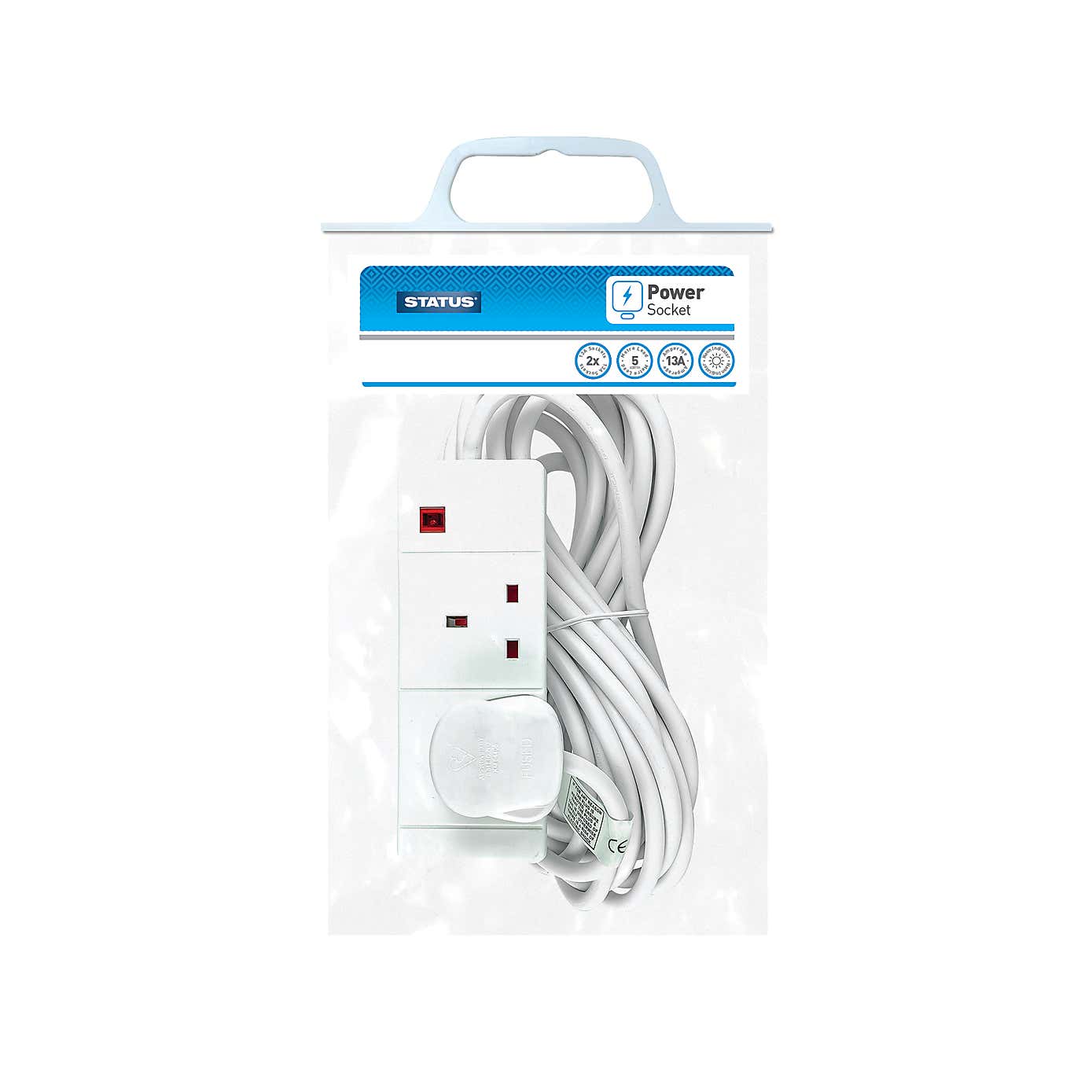 Status 2-Way 5 Metre Extension Lead