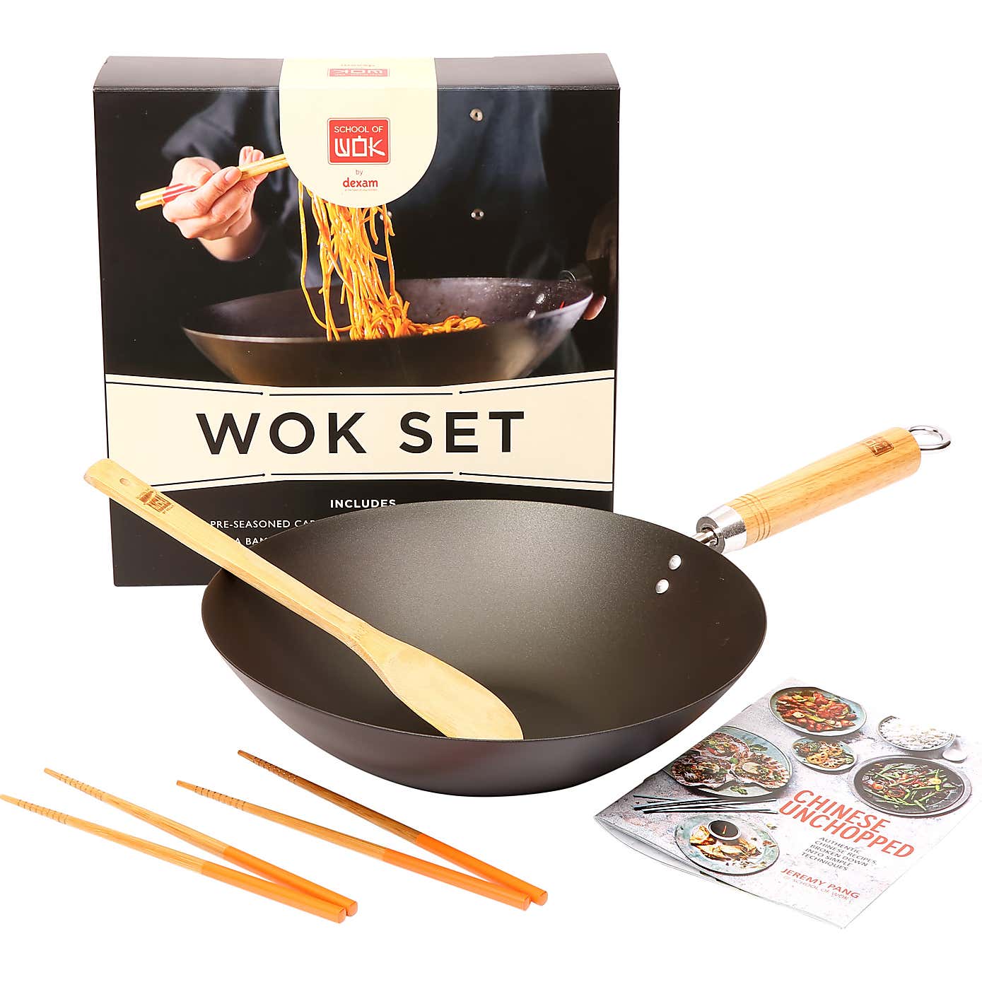 School of Wok Pre Seasoned Wok Set