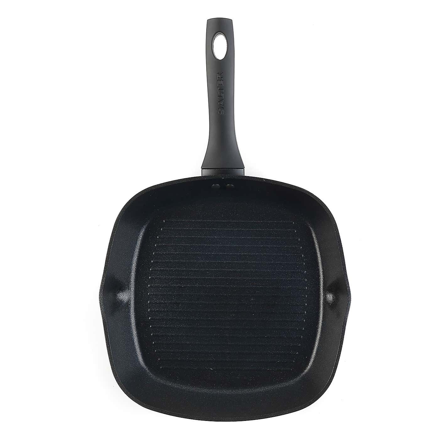 Salter Geo Hex Non-Stick Forged Aluminium Griddle Pan, 28cm